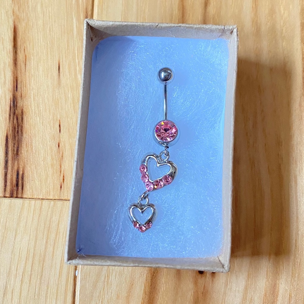 HEART NAVEL RING